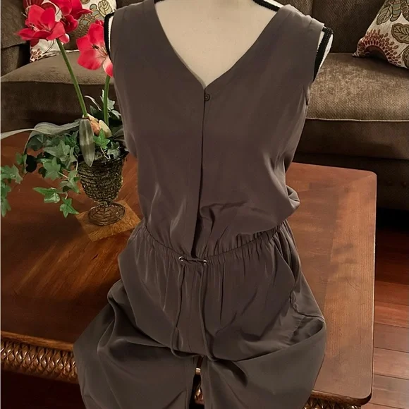 Express Pants Jumpsuits Express Sleeveless Jumpsuit Olive